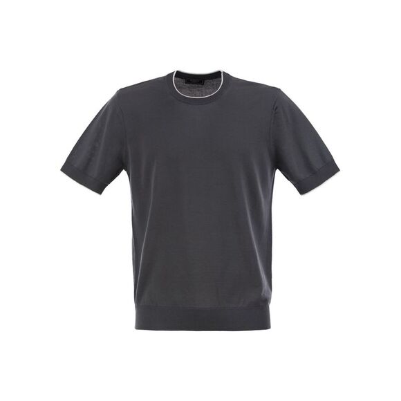 Peserico Men T-Shirt In Pure Cotton Yarn
